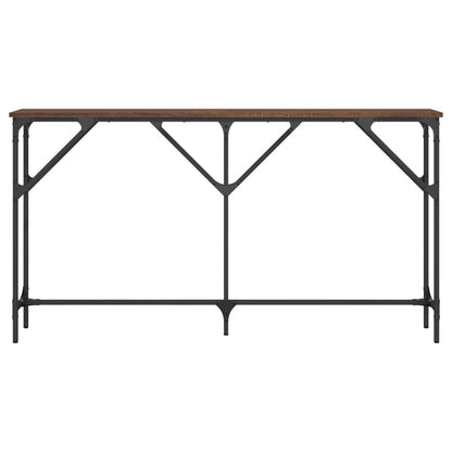 Tavolino Consolle Rovere Marrone 140x23x75 cm Legno Multistrato