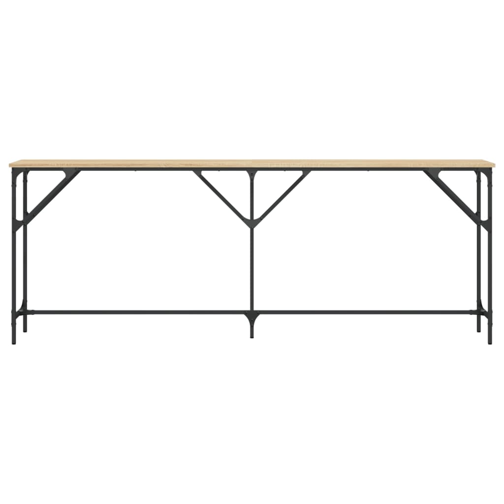 Tavolo Consolle Rovere Sonoma 200x29x75 cm in Legno Multistrato