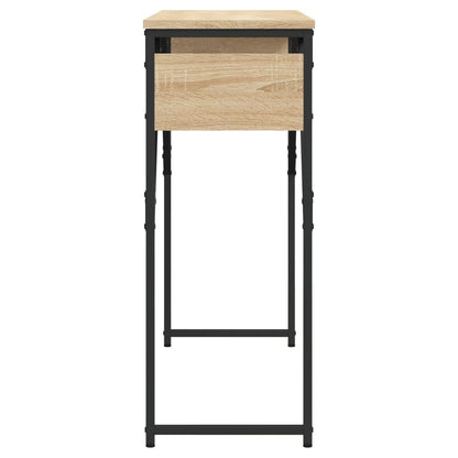 Tavolo Consolle Ripiano Rovere Sonoma 105x30x75cm Multistrato