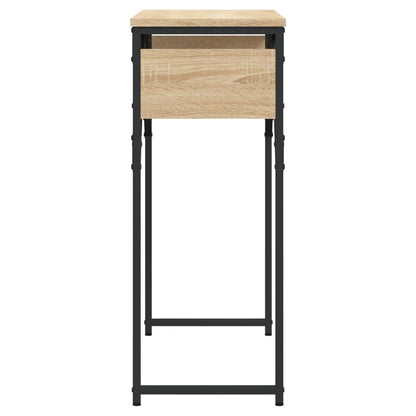Tavolo Consolle Ripiano Rovere Sonoma 75x30x75cm Multistrato
