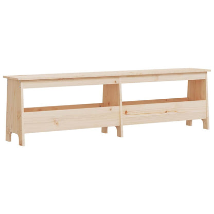Panca da ingresso 160x28x45 cm in legno massello di pino