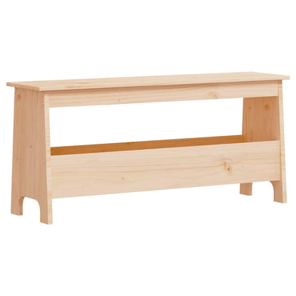 Panca da ingresso 100x28x45 cm in legno massello di pino