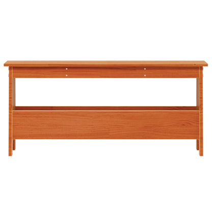Panca da Ingresso Marrone Cera 100x28x45 cm Legno Massello Pino