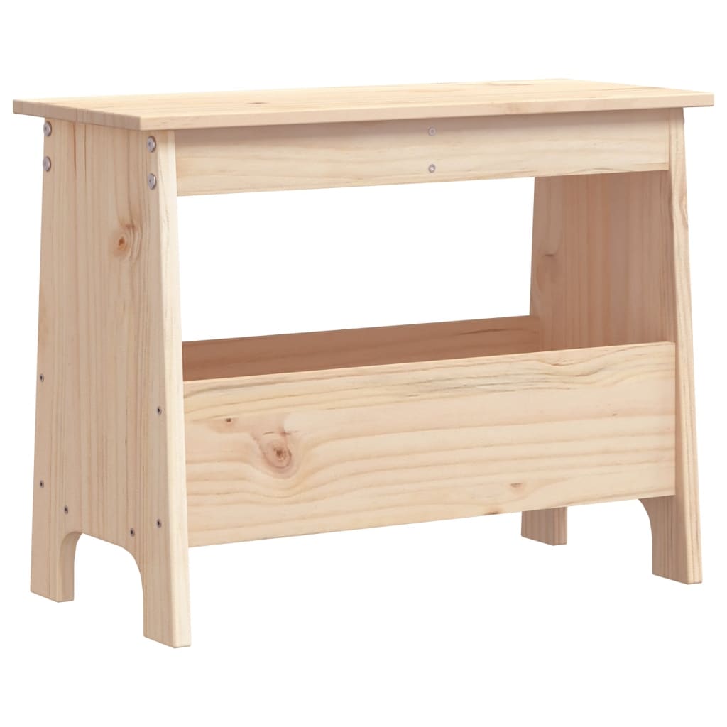 Panca da Ingresso 60x28x45 cm in Legno Massello di Pino