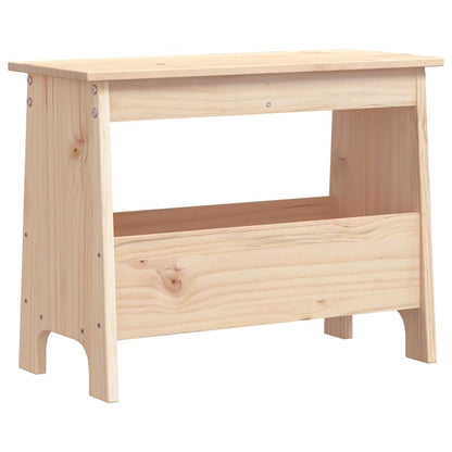 Panca da Ingresso 60x28x45 cm in Legno Massello di Pino