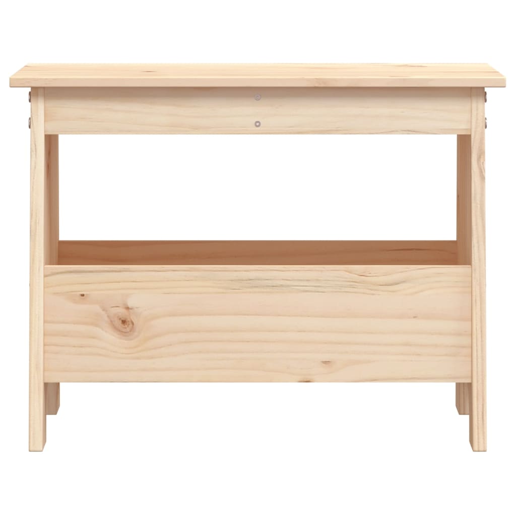 Panca da Ingresso 60x28x45 cm in Legno Massello di Pino