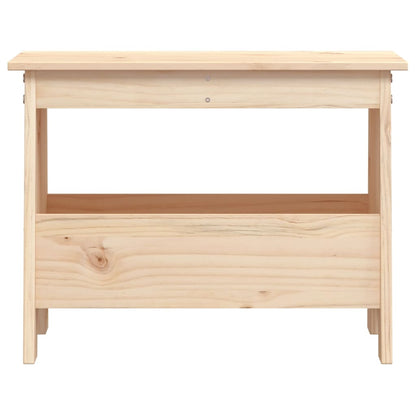 Panca da Ingresso 60x28x45 cm in Legno Massello di Pino