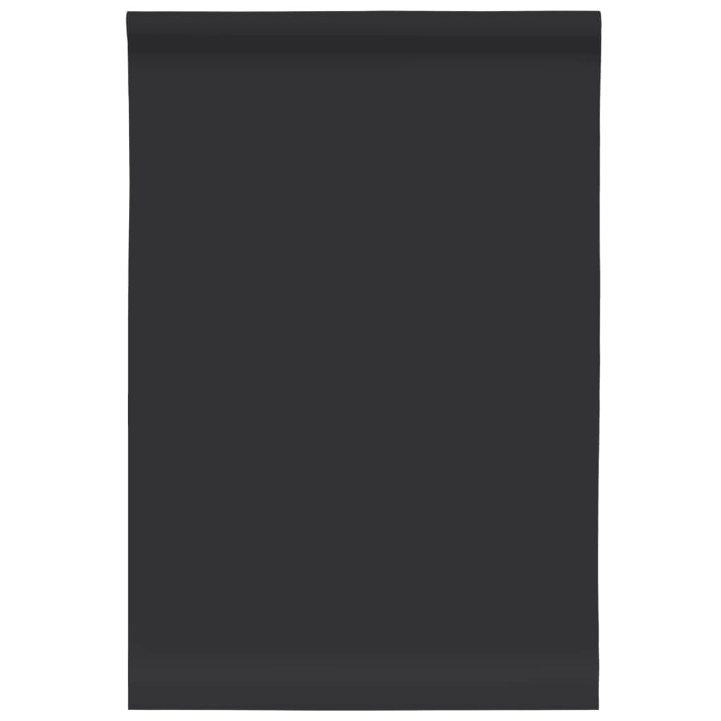 Adesivi per Mobili Autoadesivi Nero Opaco 90x500 cm in PVC