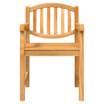 Sedie da Giardino 4 pz 58x59x88 cm in Legno Massello di Teak