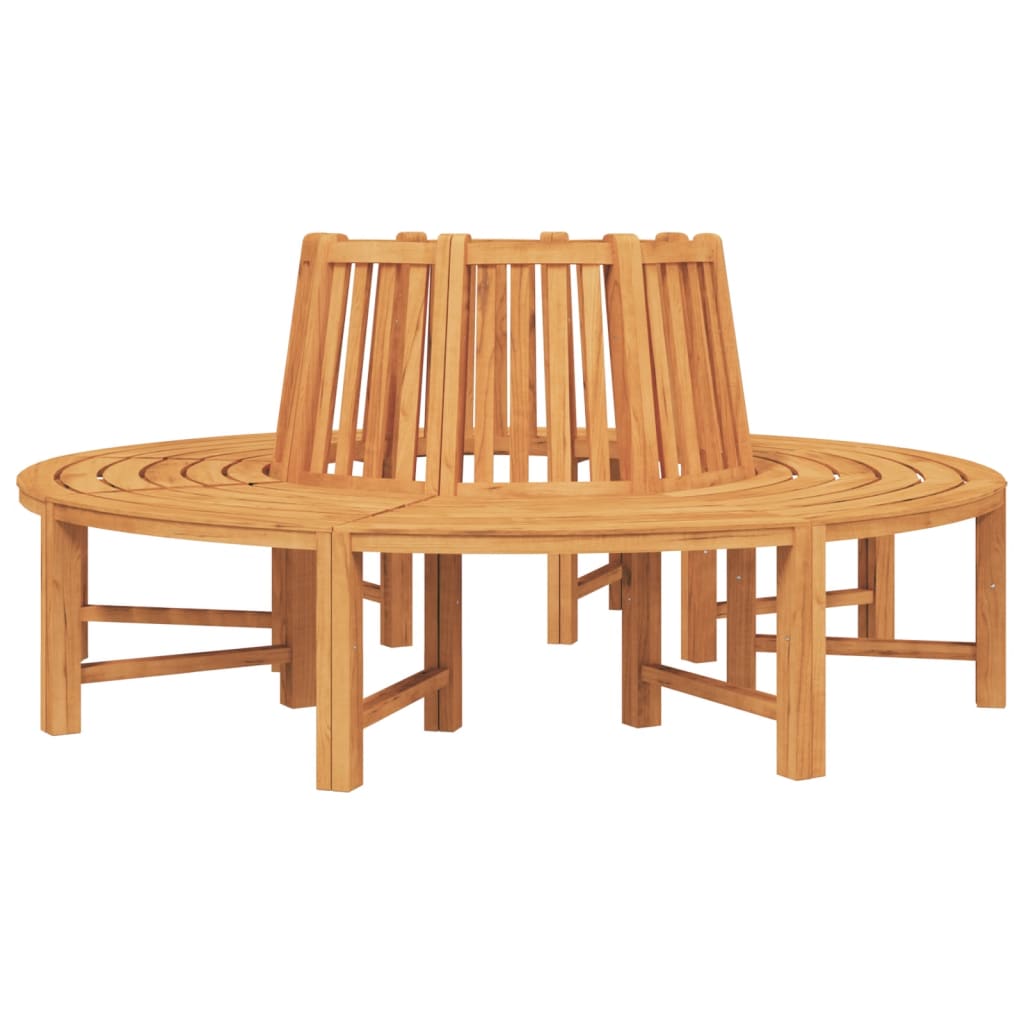 Panche per Albero Semi Circolari 2pz Ø201cm Legno Massello Teak