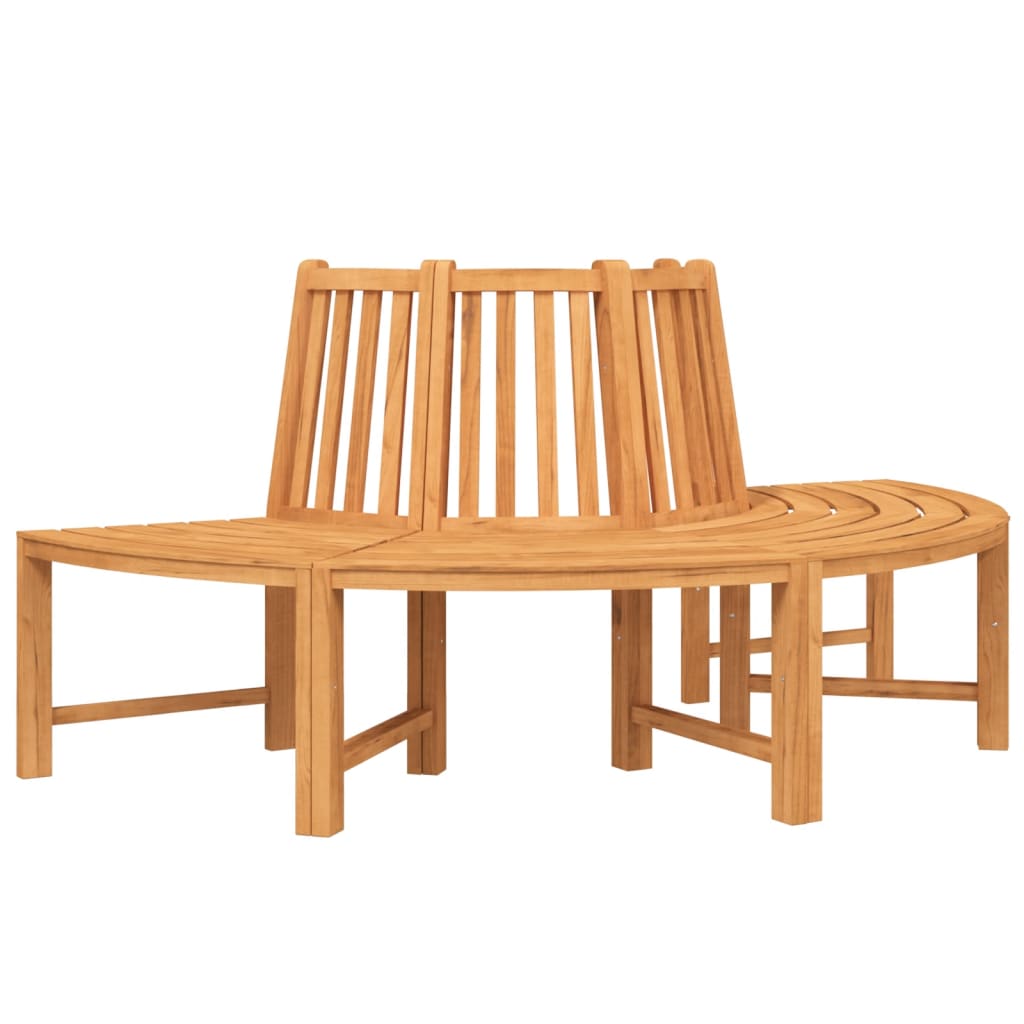 Panche per Albero Semi Circolari 2pz Ø201cm Legno Massello Teak