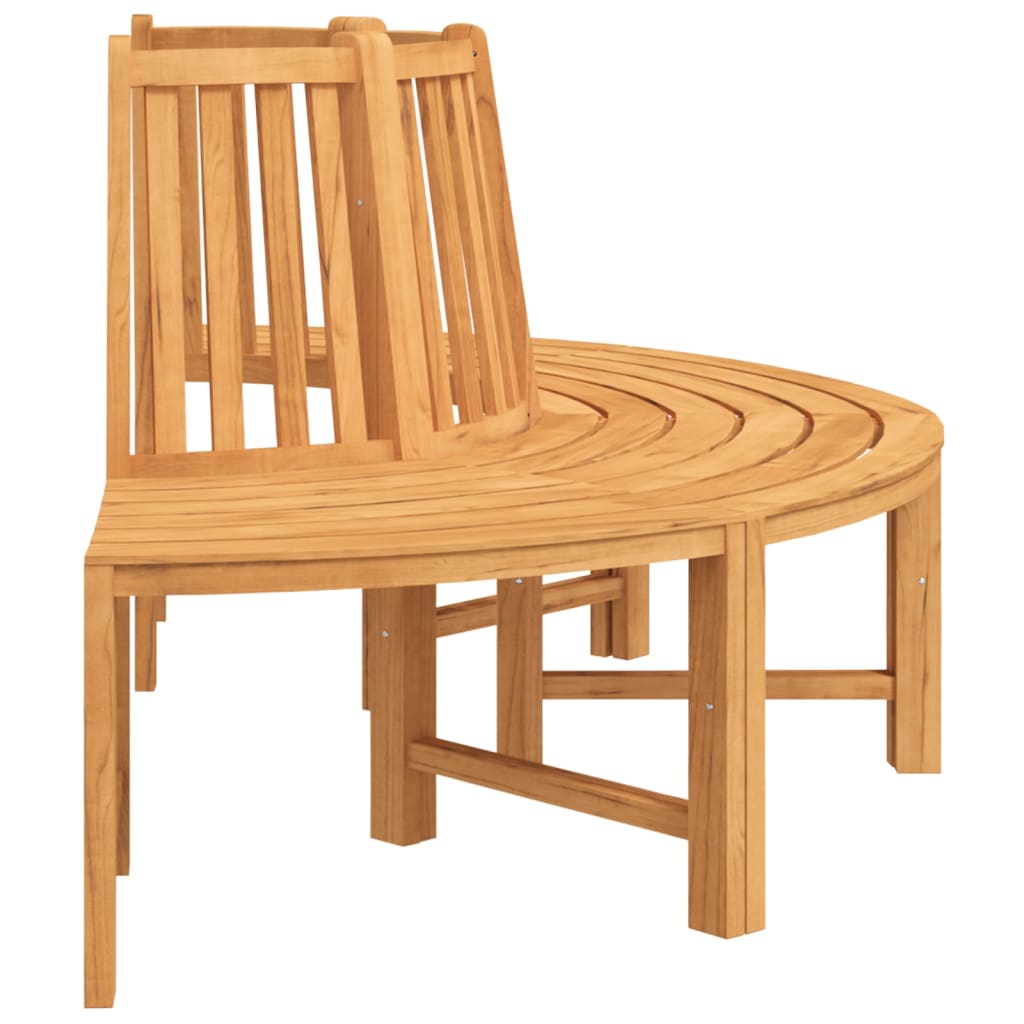 Panche per Albero Semi Circolari 2pz Ø201cm Legno Massello Teak