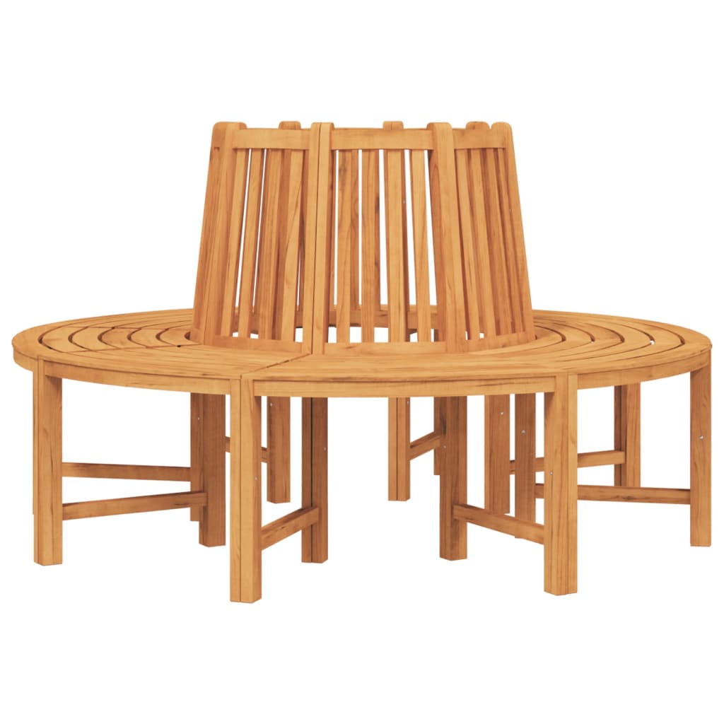 Panche per Albero Semi Circolari 2pz Ã˜160cm Legno Massello Teak