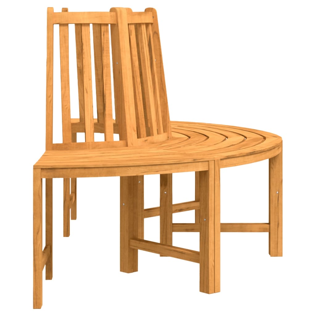 Panche per Albero Semi Circolari 2pz Ã˜160cm Legno Massello Teak
