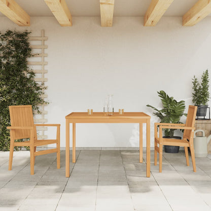 Set da Pranzo per Giardino 3 pz in Legno Massello di Teak
