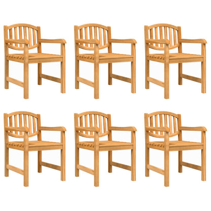 Set da Pranzo da Giardino 7 pz in Legno Massello di Teak