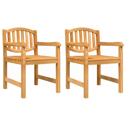 Set da Pranzo per Giardino 4 pz in Legno Massello di Teak