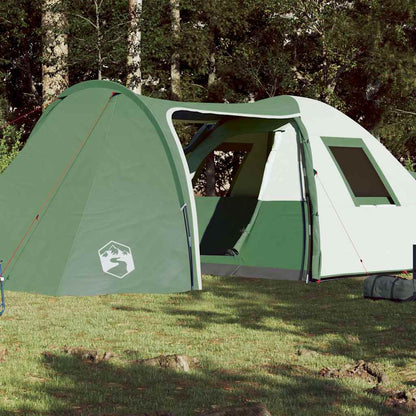 Tenda da Campeggio a Cupola per 6 Persone Verde Impermeabile