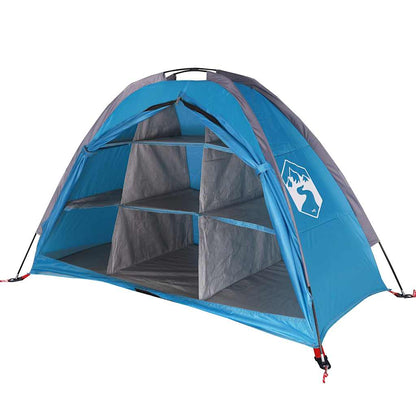 Tenda Portaoggetti con 9 Scomparti Blu Impermeabile