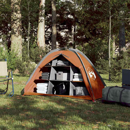 Tenda Portaoggetti 9 Scomparti Grigio e Arancione Impermeabile