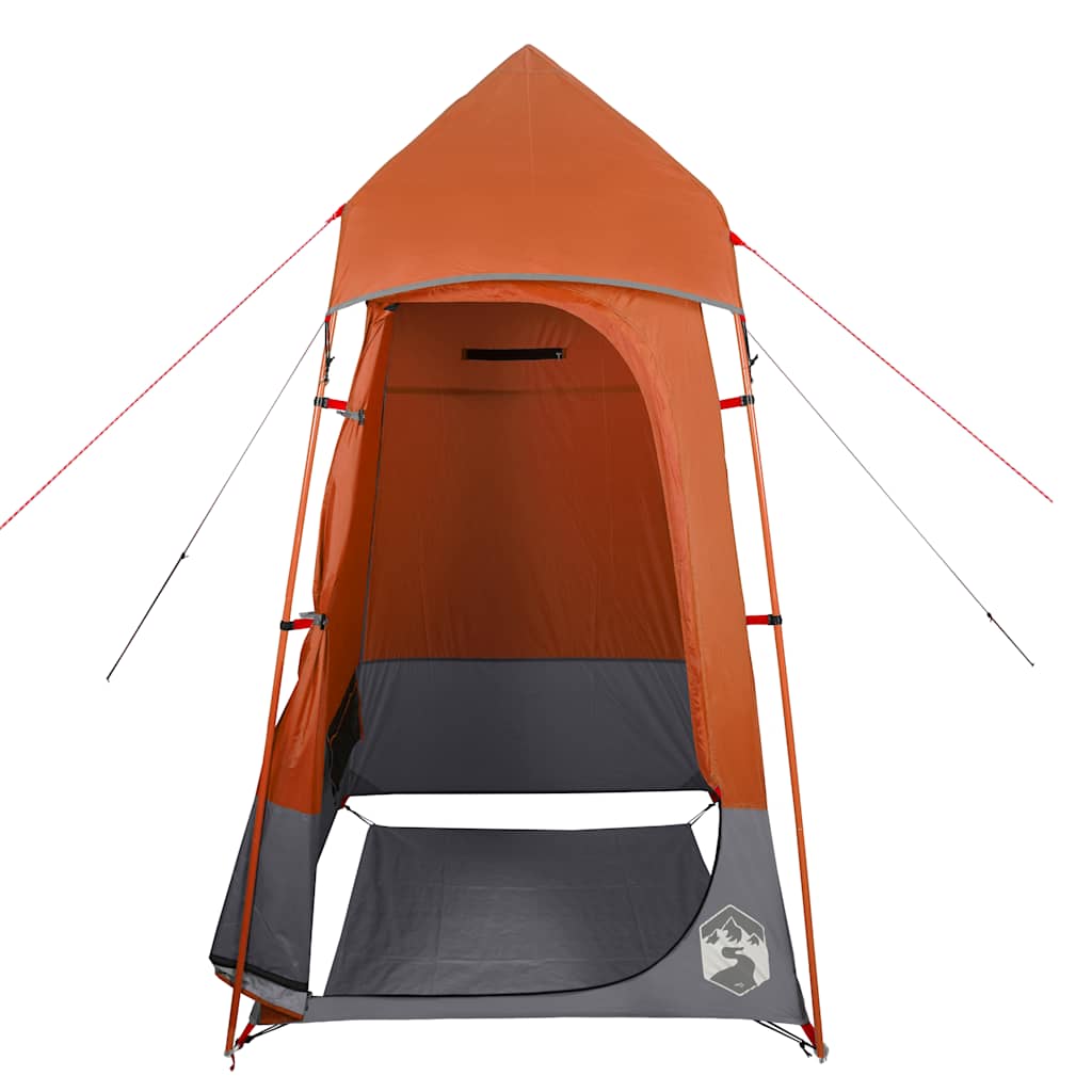 Tenda per Toilette Grigio e Arancione Impermeabile