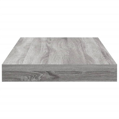 Mensole Parete 4pz Grigio Sonoma 40x10x1,5cm Legno Multistrato