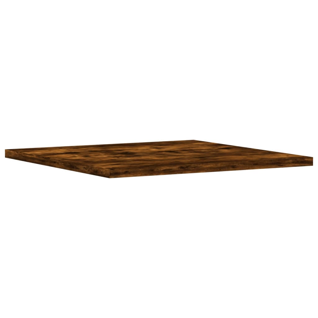Mensole Parete 4pz Rovere Fumo 40x40x1,5 cm Legno Multistrato