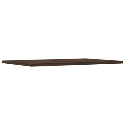 Mensole Parete 4pz Rovere Marrone 60x40x1,5cm Legno Multistrato