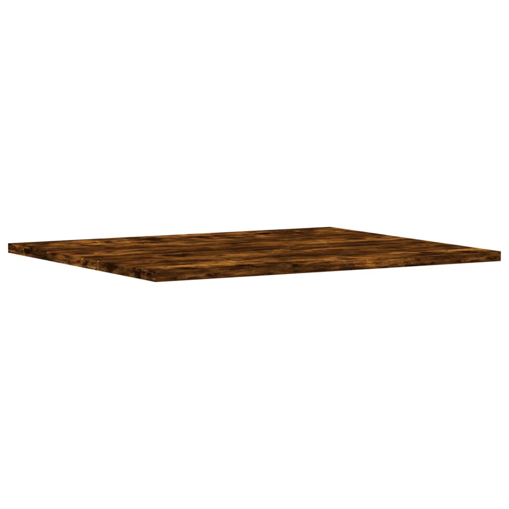 Mensole Parete 4pz Rovere Fumo 60x50x1,5 cm Legno Multistrato
