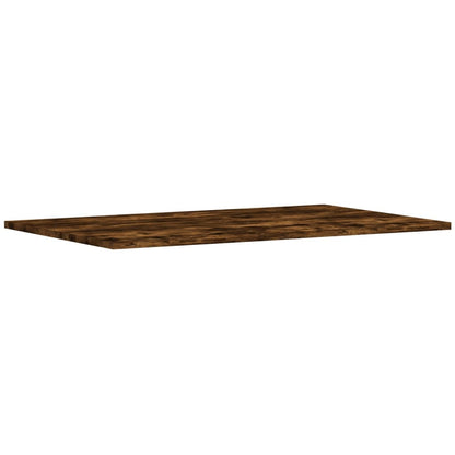 Mensole Parete 4pz Rovere Fumo 80x50x1,5 cm Legno Multistrato