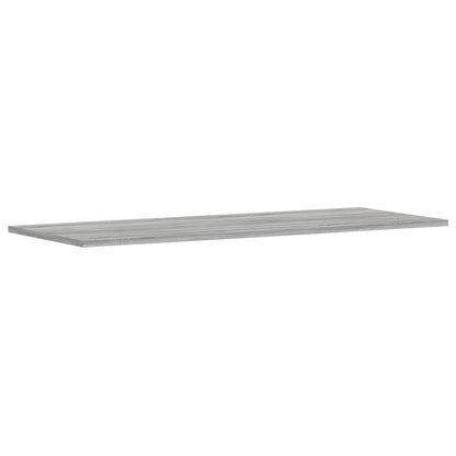 Mensole Parete 4pz Grigio Sonoma 100x40x1,5cm Legno Multistrato