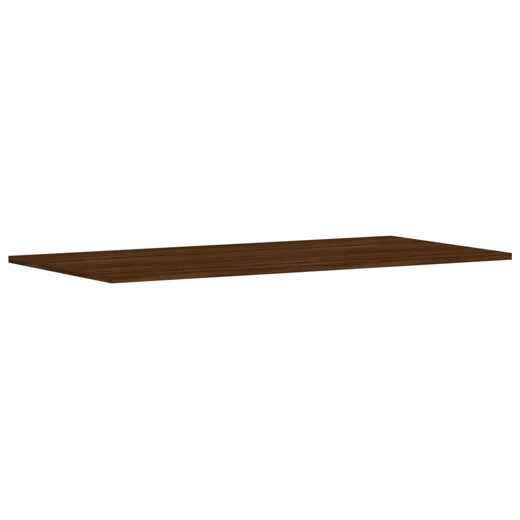 Mensole Parete 4pz Rovere Marrone 100x50x1,5 Legno Multistrato