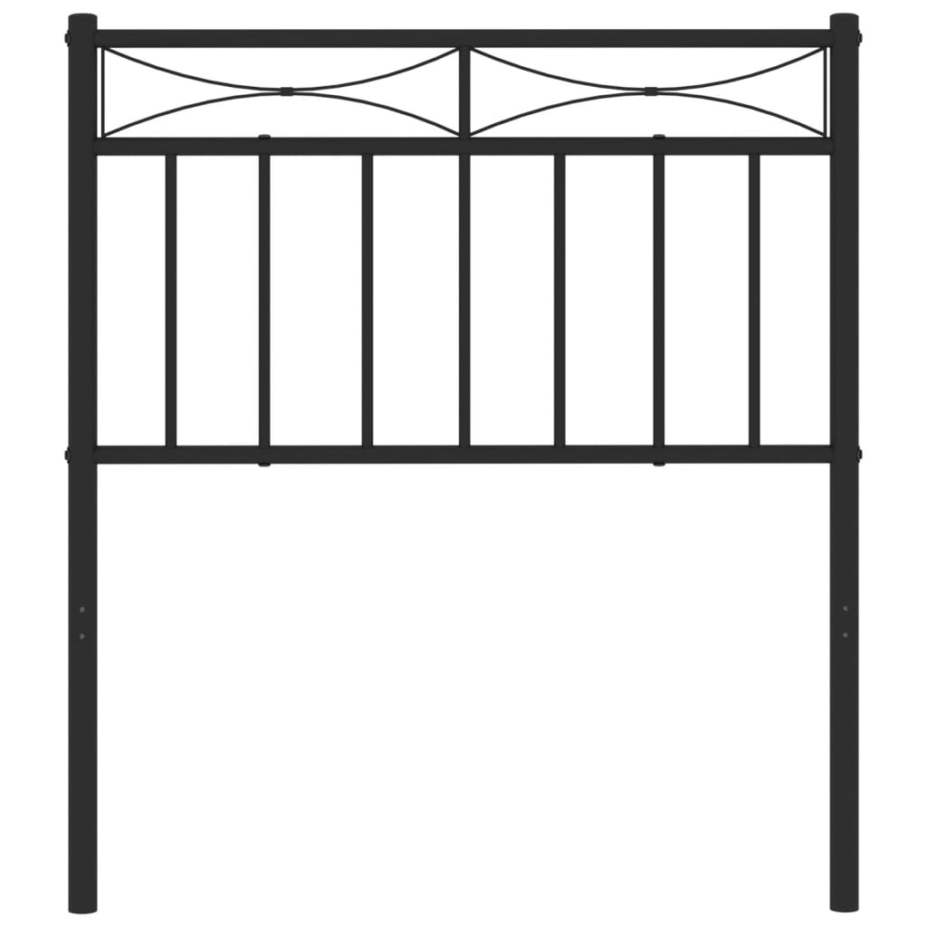 Testiera di Ricambio in Metallo Nero 75 cm