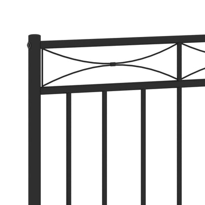 Testiera di Ricambio in Metallo Nero 75 cm