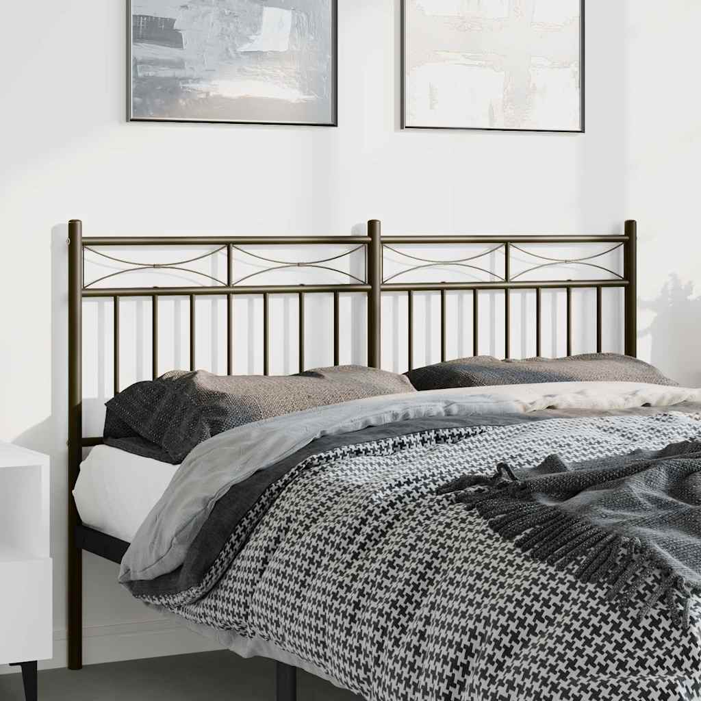 Testiera di Ricambio in Metallo Nero 135 cm