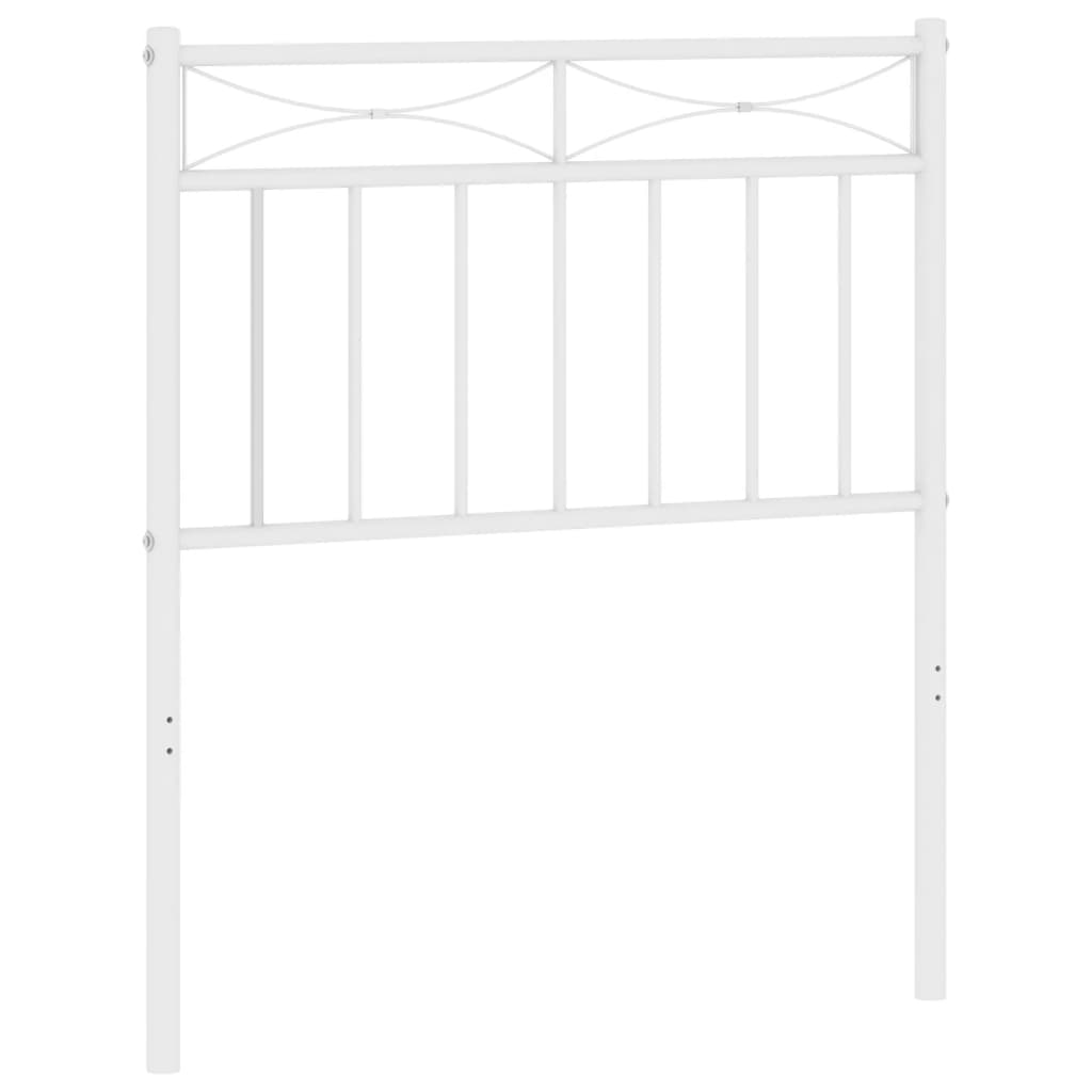 Testiera di Ricambio in Metallo Bianco 75 cm