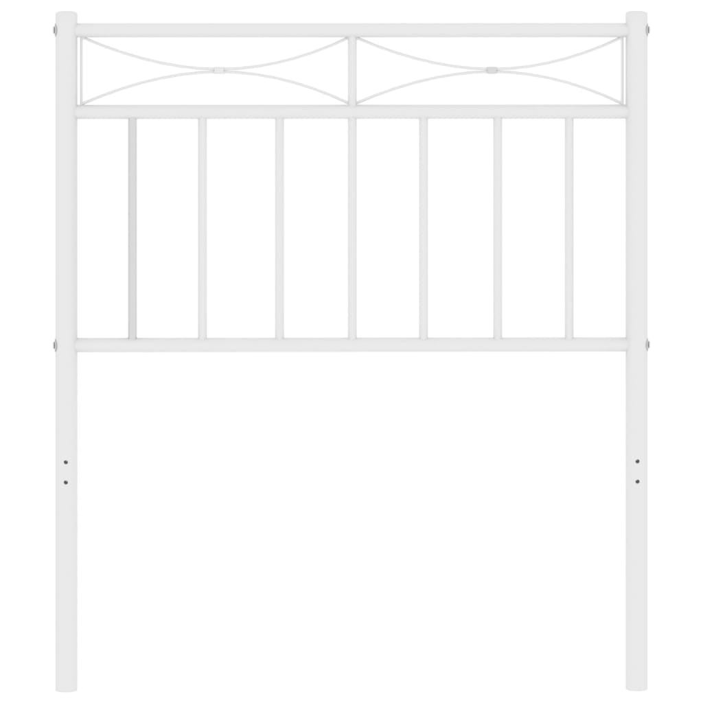 Testiera di Ricambio in Metallo Bianco 75 cm