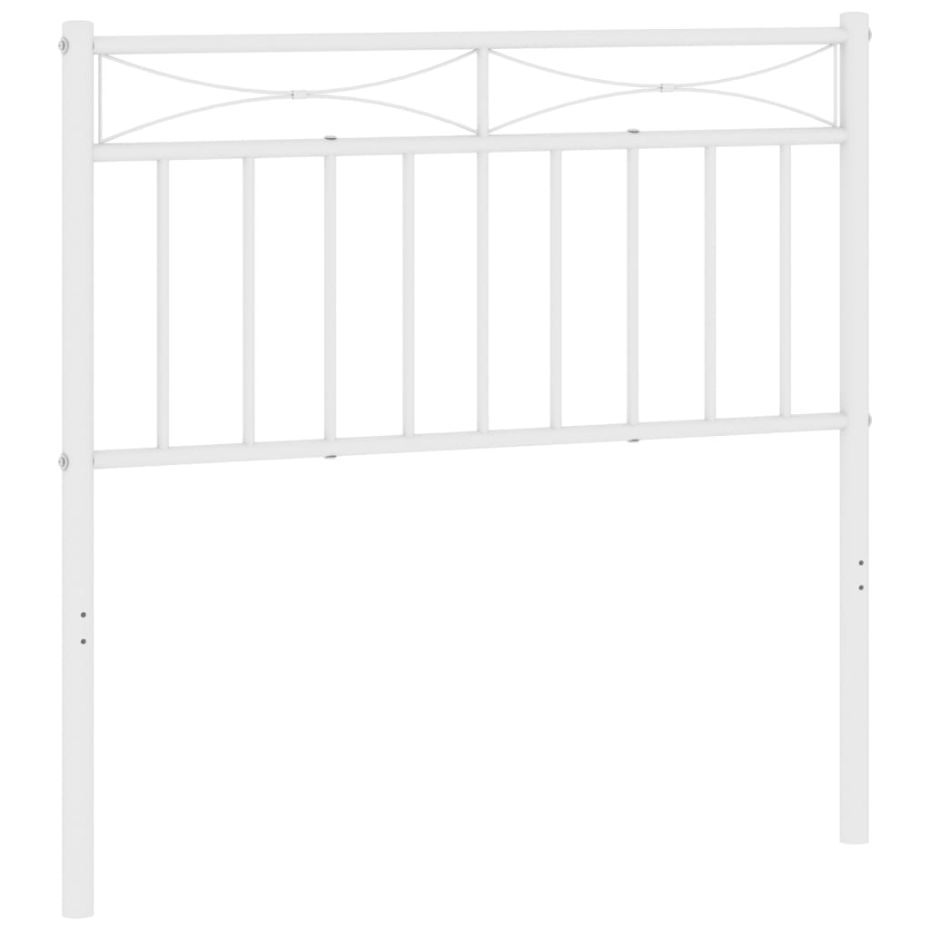 Testiera di Ricambio in Metallo Bianco 90 cm