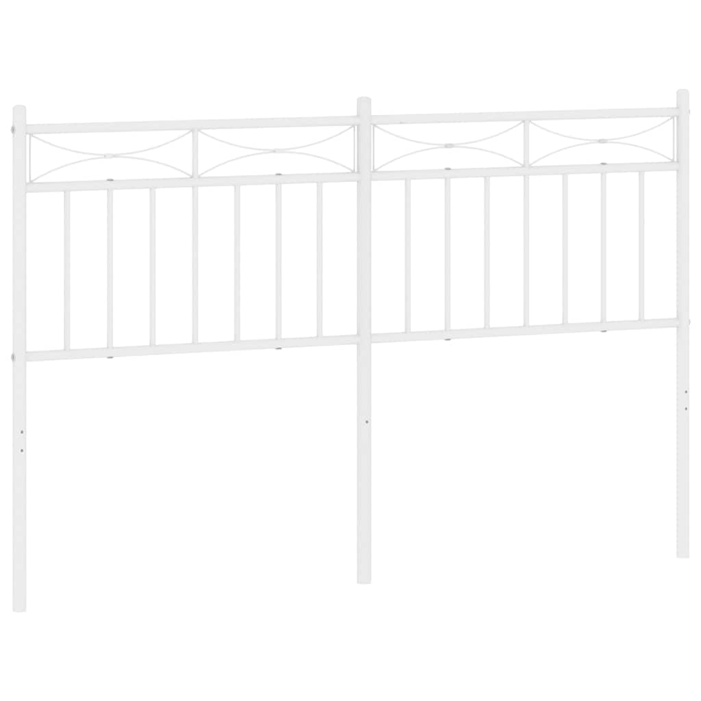 Testiera di Ricambio in Metallo Bianco 135 cm