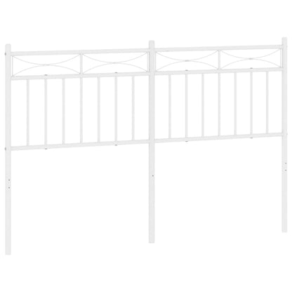 Testiera di Ricambio in Metallo Bianco 135 cm