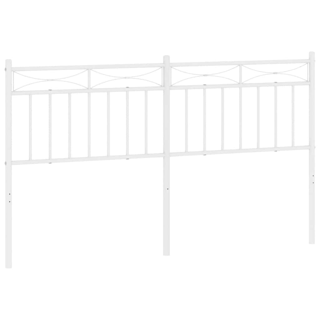 Testiera di Ricambio in Metallo Bianco 150 cm