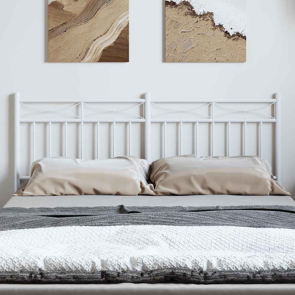 Testiera di Ricambio in Metallo Bianco 150 cm