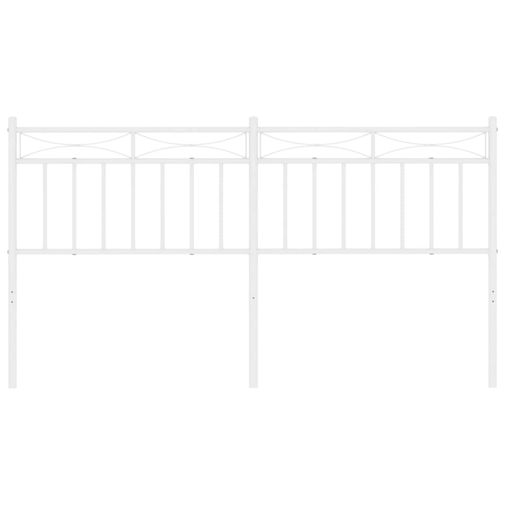 Testiera di Ricambio in Metallo Bianco 160 cm