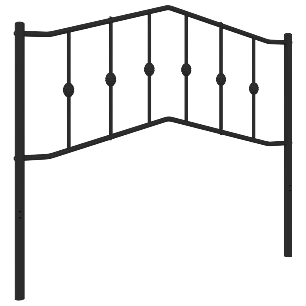 Testiera di Ricambio in Metallo Nero 107 cm