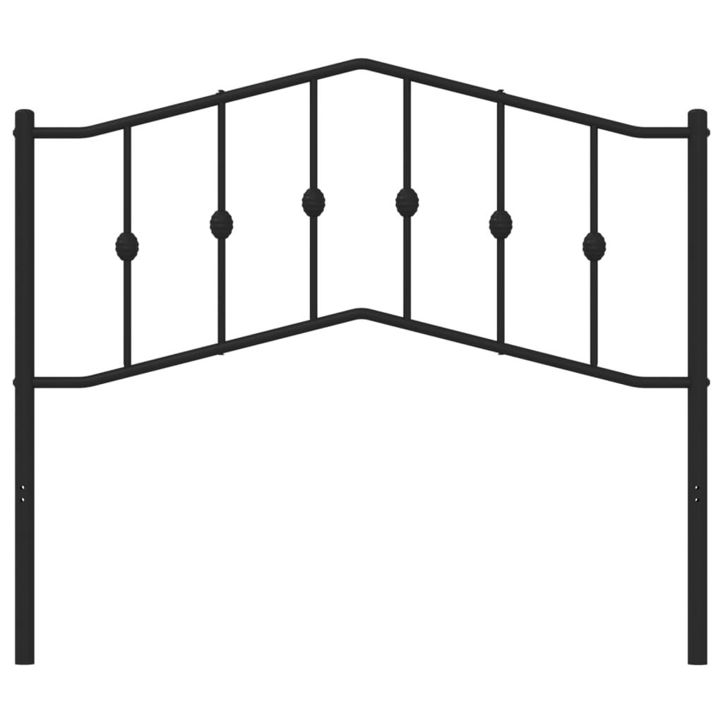 Testiera di Ricambio in Metallo Nero 107 cm