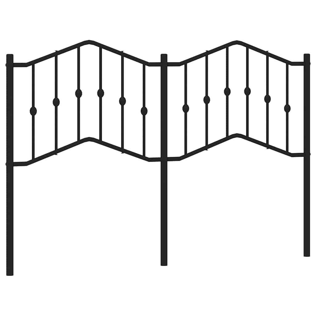 Testiera di Ricambio in Metallo Nero 135 cm