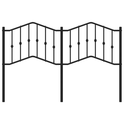 Testiera di Ricambio in Metallo Nero 140 cm