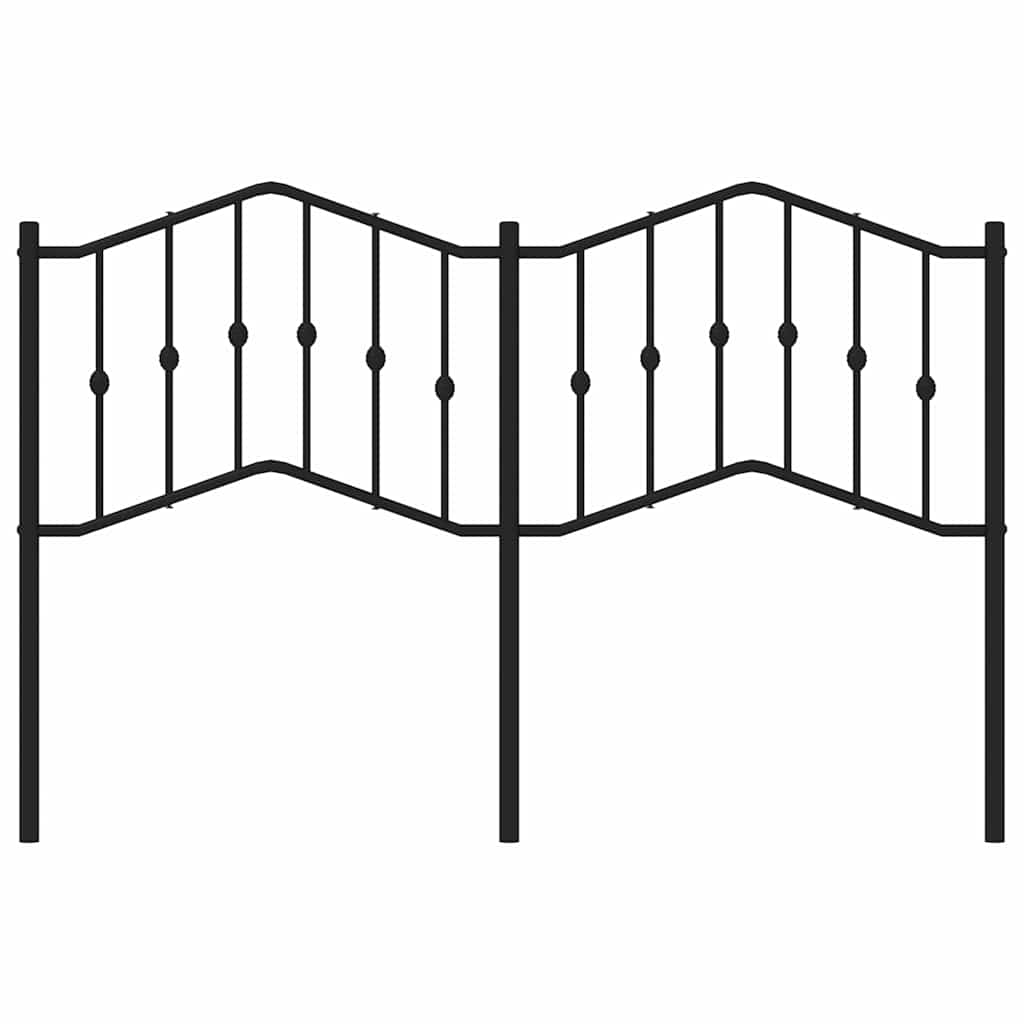 Testiera di Ricambio in Metallo Nero 150 cm