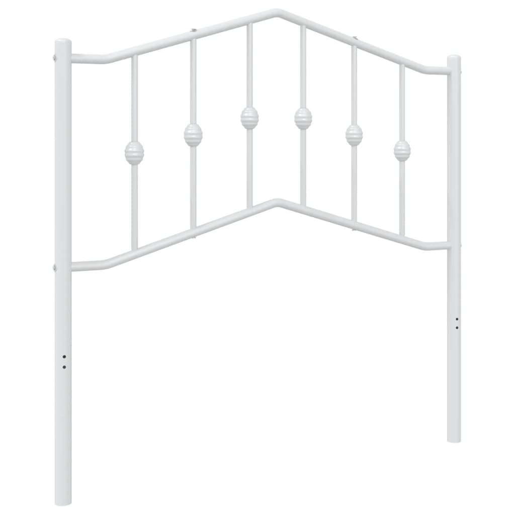 Testiera di Ricambio in Metallo Bianco 90 cm