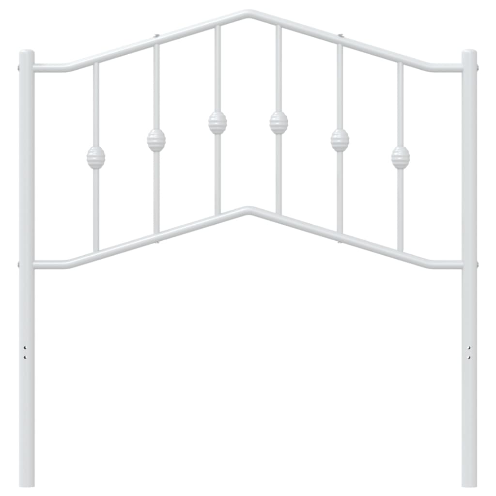 Testiera di Ricambio in Metallo Bianco 90 cm